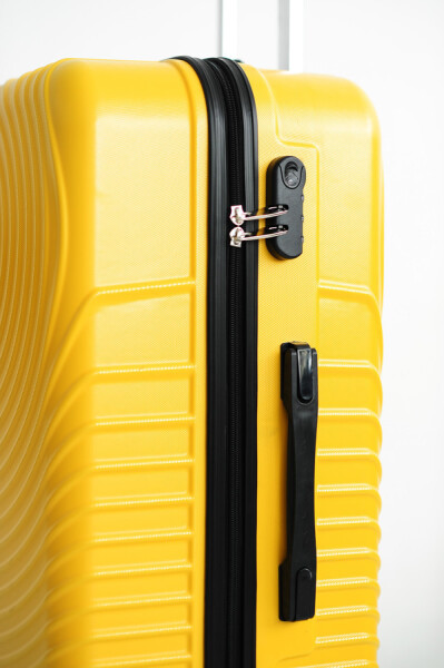 Ox Twister 3 lü Sarı Valiz Seti (Büyük + Orta + Kabin ) - 5
